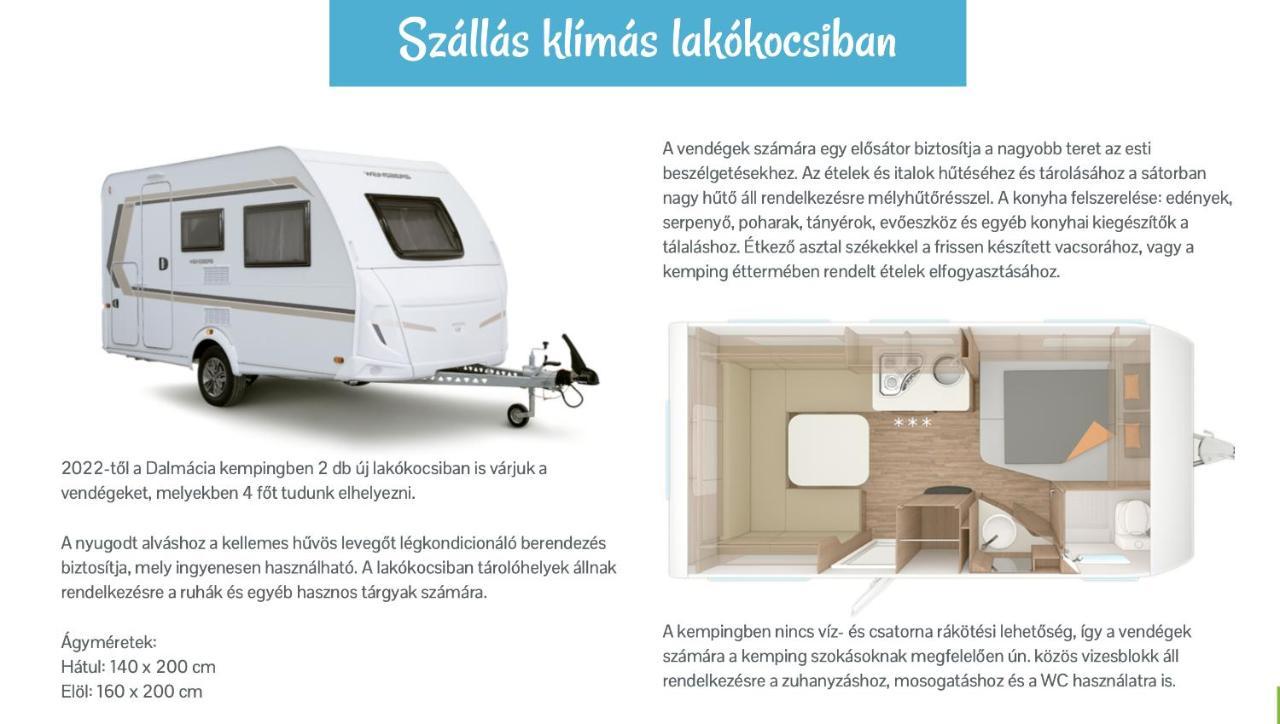 Lakokocsik A Tengerparton - Caravans At The Sandy Beach Privlaka  Zewnętrze zdjęcie